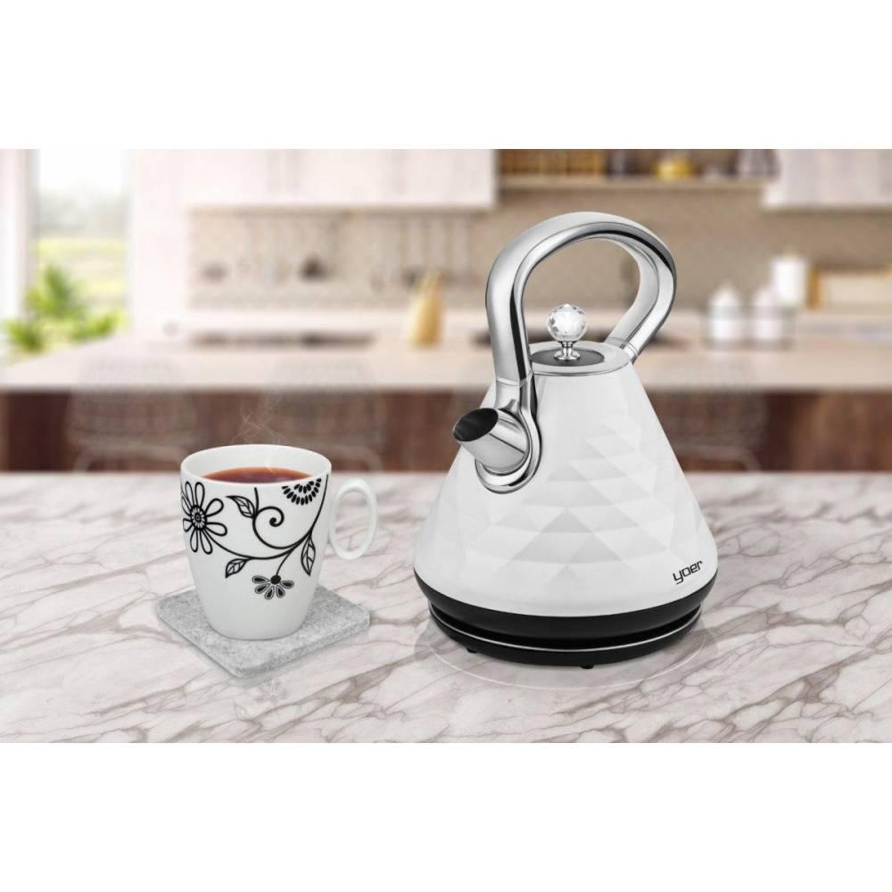 Електрочайник Yoer Diamond EK01W (69993) - фото 4 Електрочайник Yoer Diamond EK01W (69993) - фото 4