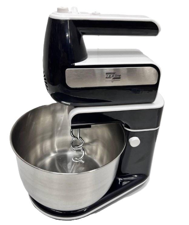 Миксер ручной Zepline 2в1 с металлической вращающейся чашей 4 л (ZP-120)