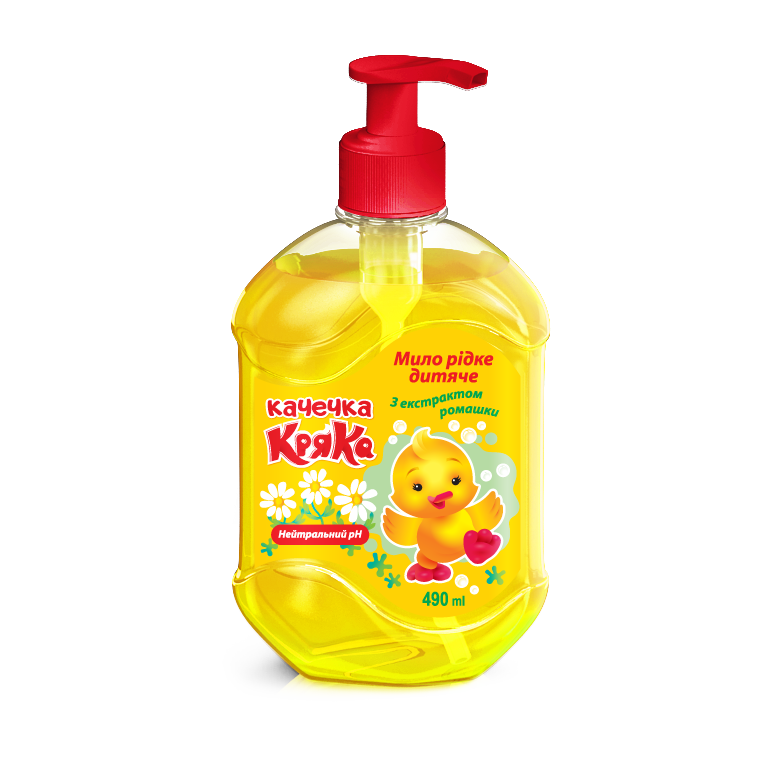 Мыло жидкое детское Лёда Уточка Кряка с экстрактом ромашки 490 мл Мыло жидкое детское Лёда Уточка Кряка с экстрактом ромашки 490 мл