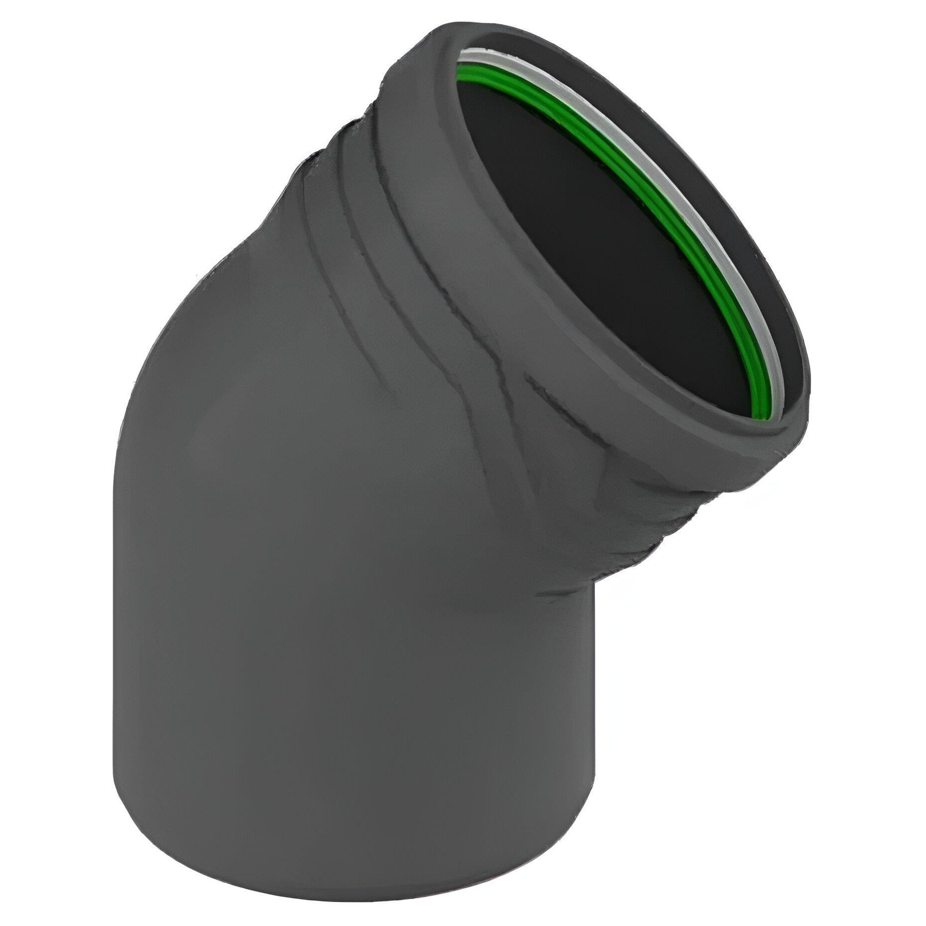 Колено канализационное ASG HTR 6540610 50х15° 30 мм (AKD45285)