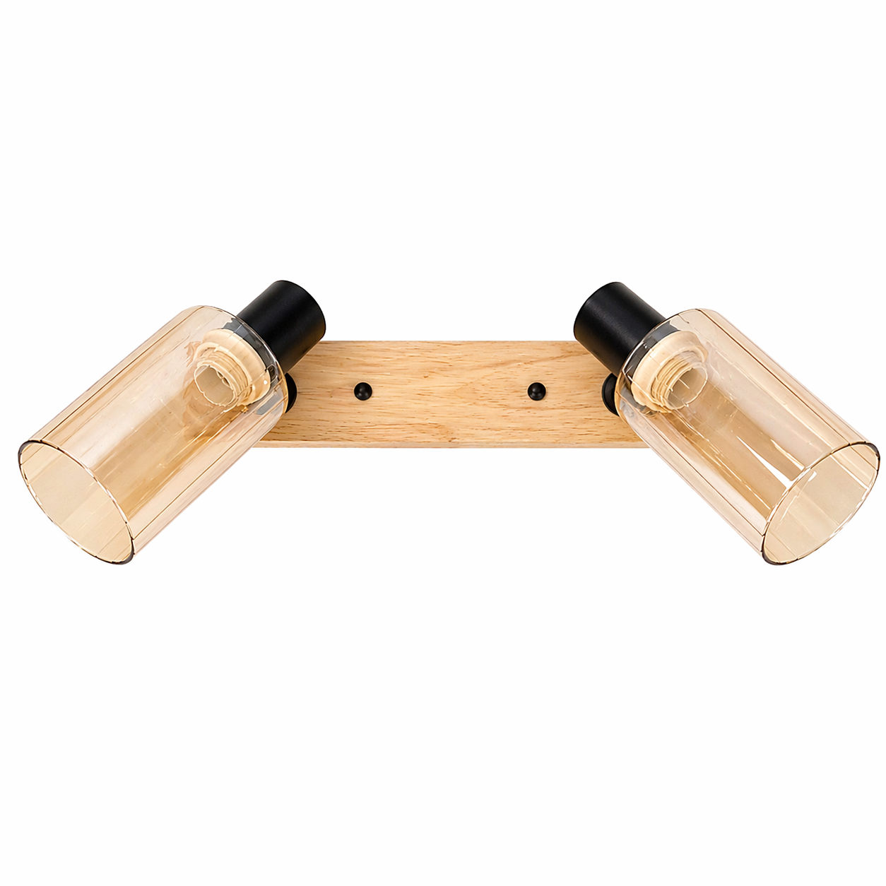 Бра поворотное Sneha с деревом на 2 лампы E27 со стеклянными плафонами Золотой/Черный (9964445106/2w)