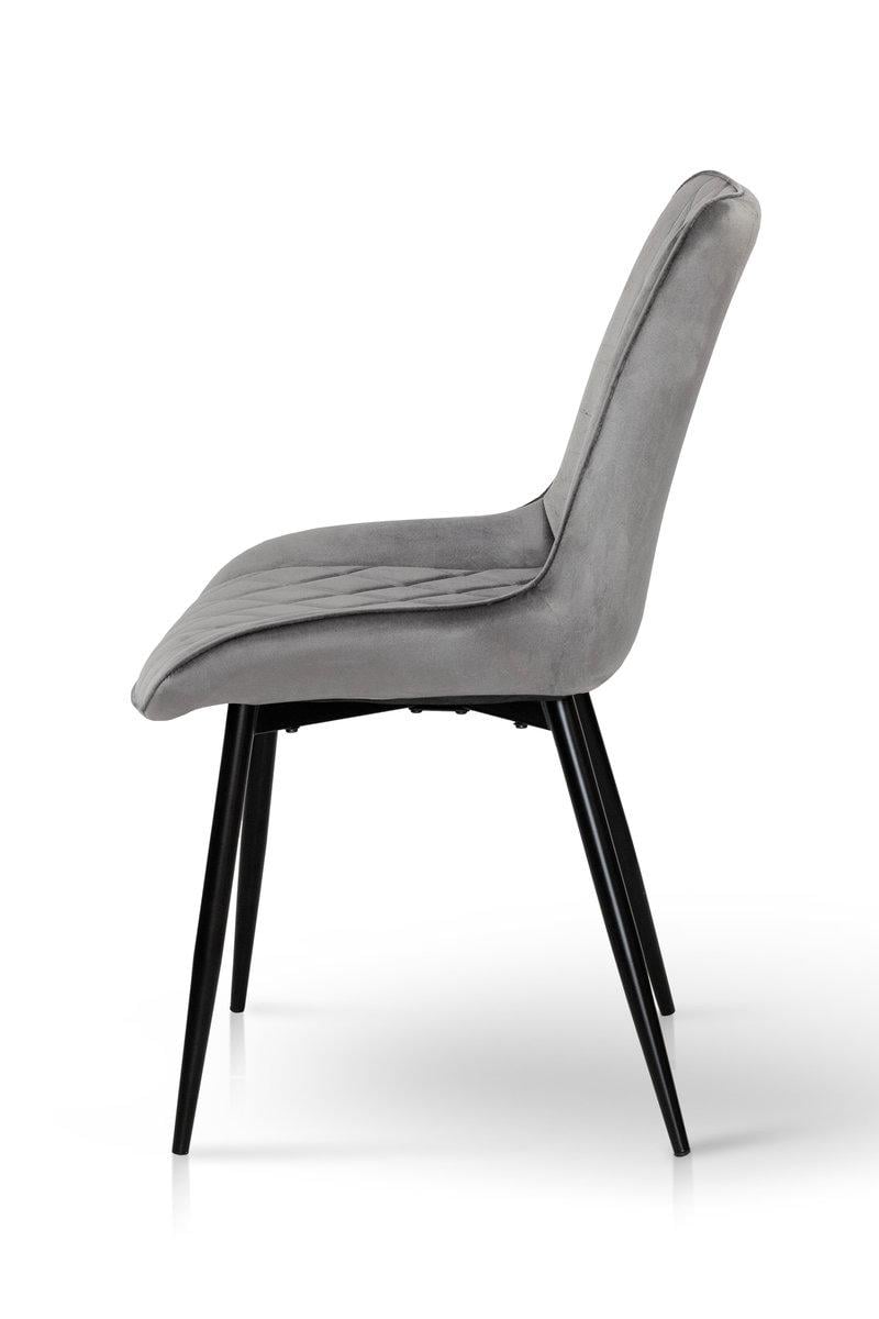 Стілець кухонний Мікс Меблі Корфу Чорний/Велюр/Темно-сірий - фото 3 Стілець кухонний Мікс Меблі Корфу Чорний/Велюр/Темно-сірий - фото 3