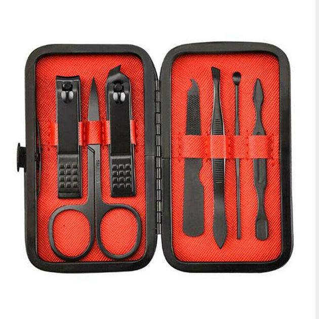 Манікюрний набір М-7 з 7 предметів у кожаному футлярі Чорний (5024456) Манікюрний набір М-7 з 7 предметів у кожаному футлярі Чорний (5024456)