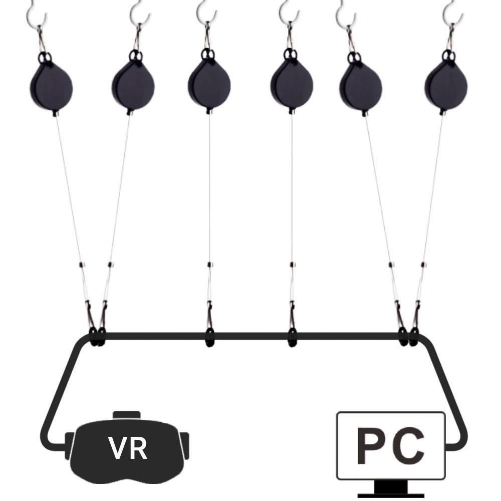 Комплект потолочных креплений кабеля очков виртуальной реальности - фото 6 Комплект потолочных креплений кабеля очков виртуальной реальности - фото 6