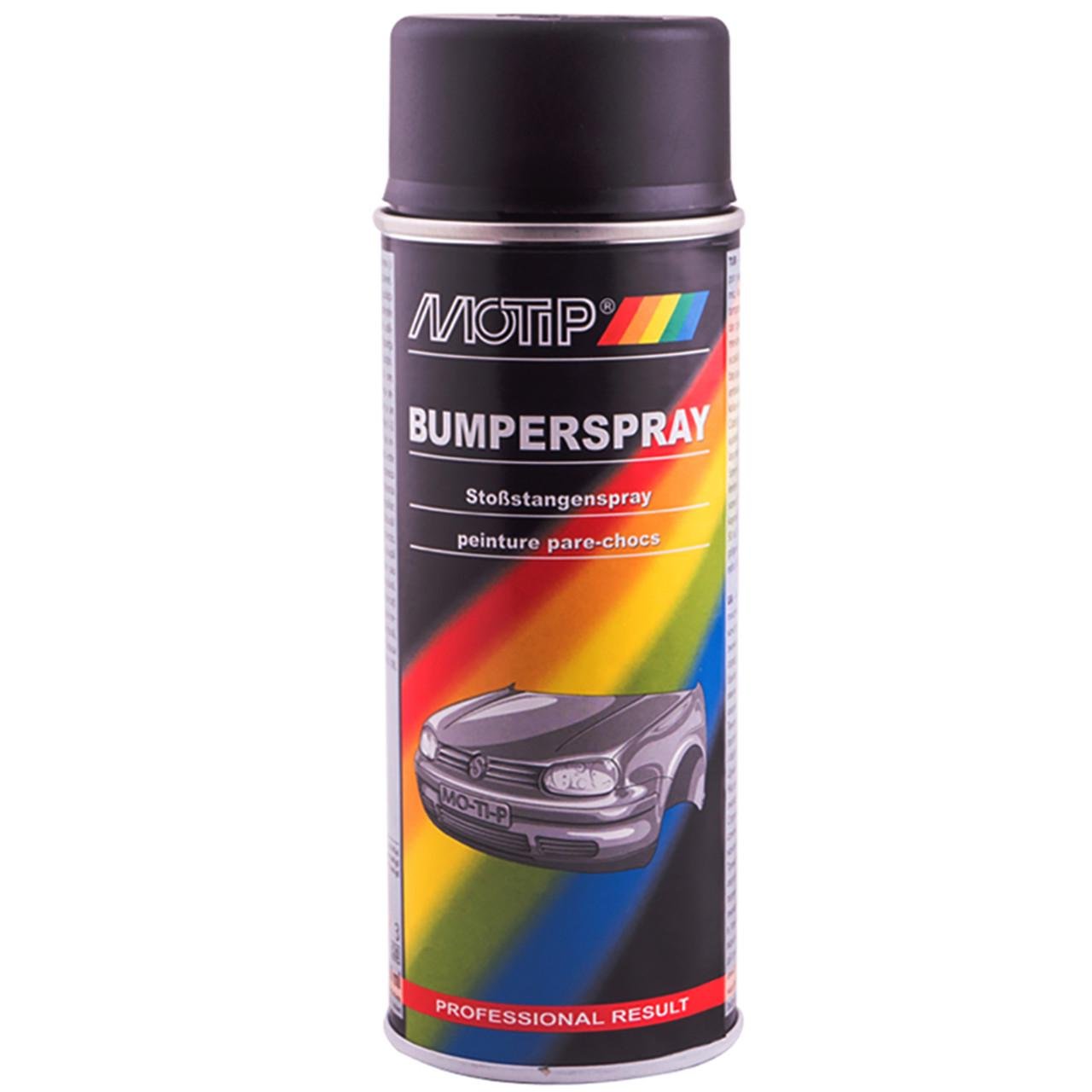 Краска-эмаль для пластика Motip Bumperspray аэрозоль 400 мл Черный