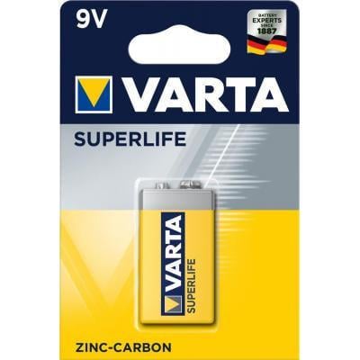 Батарейка солевая Varta 9V Superlife 6R61 Крона Желтый (29924520)
