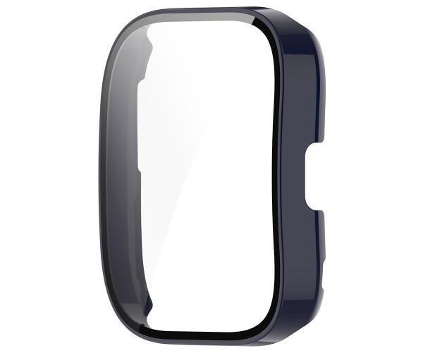 Чехол с защитным стеклом Protective Cover with Glass для Amazfit Bip 5 Темно-синий