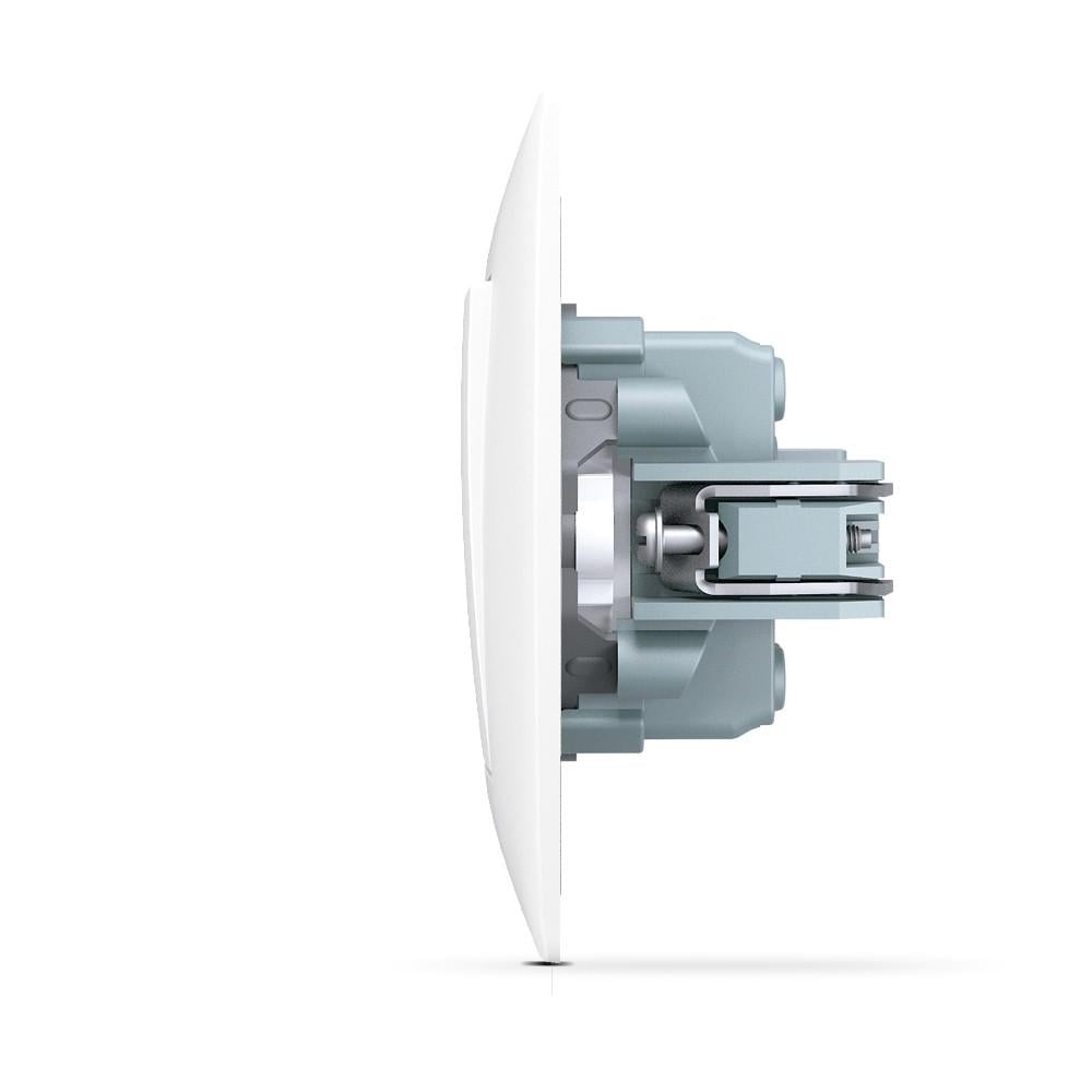 Вимикач TITANUM STANDARD двоклавішний з підсвіткою, білий TF-ST-SW2L-W