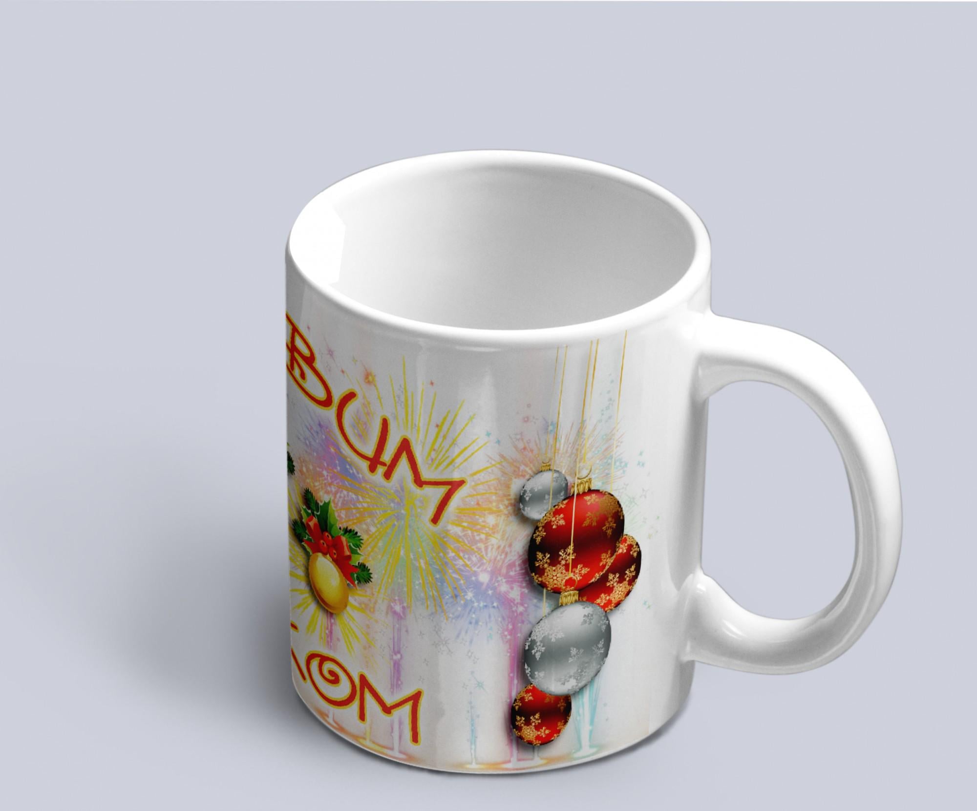 Чашка с новогодним принтом "З Новий Роком" Белый (02010115061)