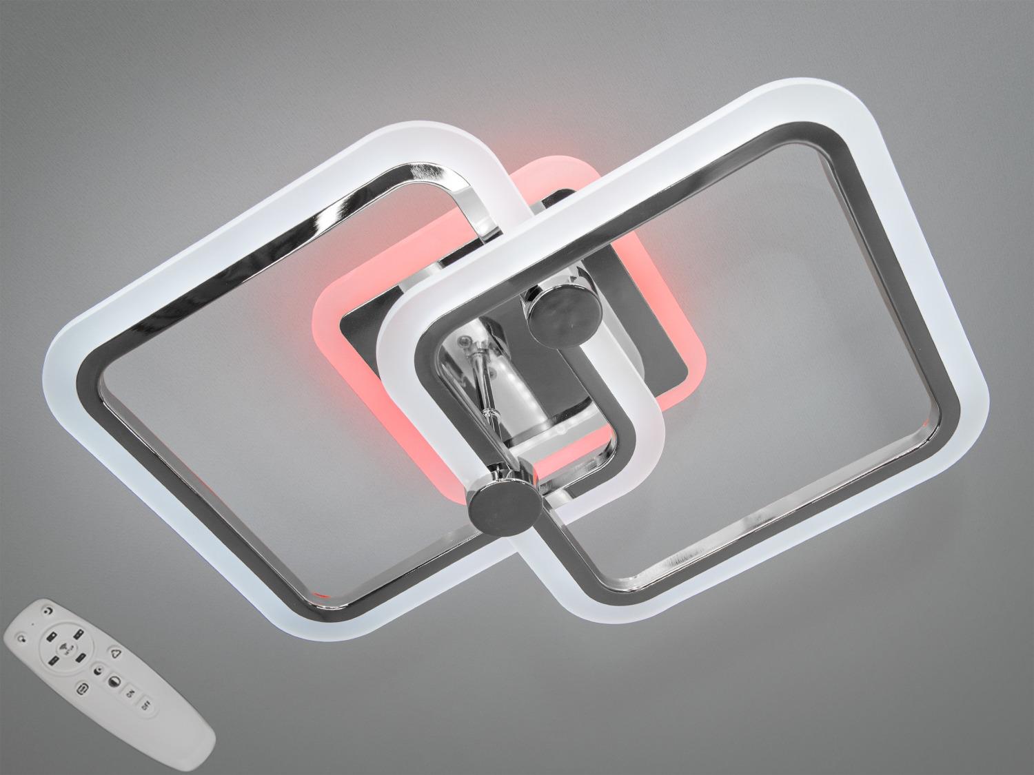 Люстра потолочная светодиодная с диммером 50W (A8208/2HR 3col dim)