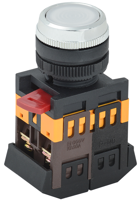 Кнопка управления УЭК ABLFS-22 1NO+1NC с подсветкой 22 мм 230V Белый неон (BBT30-ABLFS-K01) Кнопка управления УЭК ABLFS-22 1NO+1NC с подсветкой 22 мм 230V Белый неон (BBT30-ABLFS-K01)