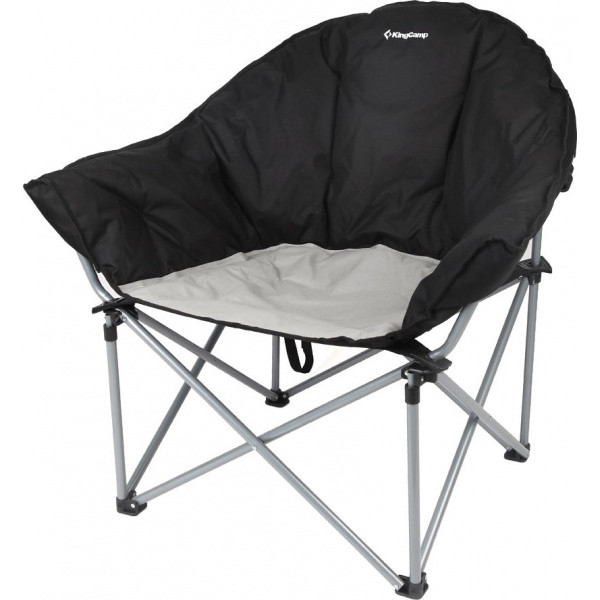 Кресло Kingcamp Heavy Duty Steel Folding Chair Black/Grey (KC3976)