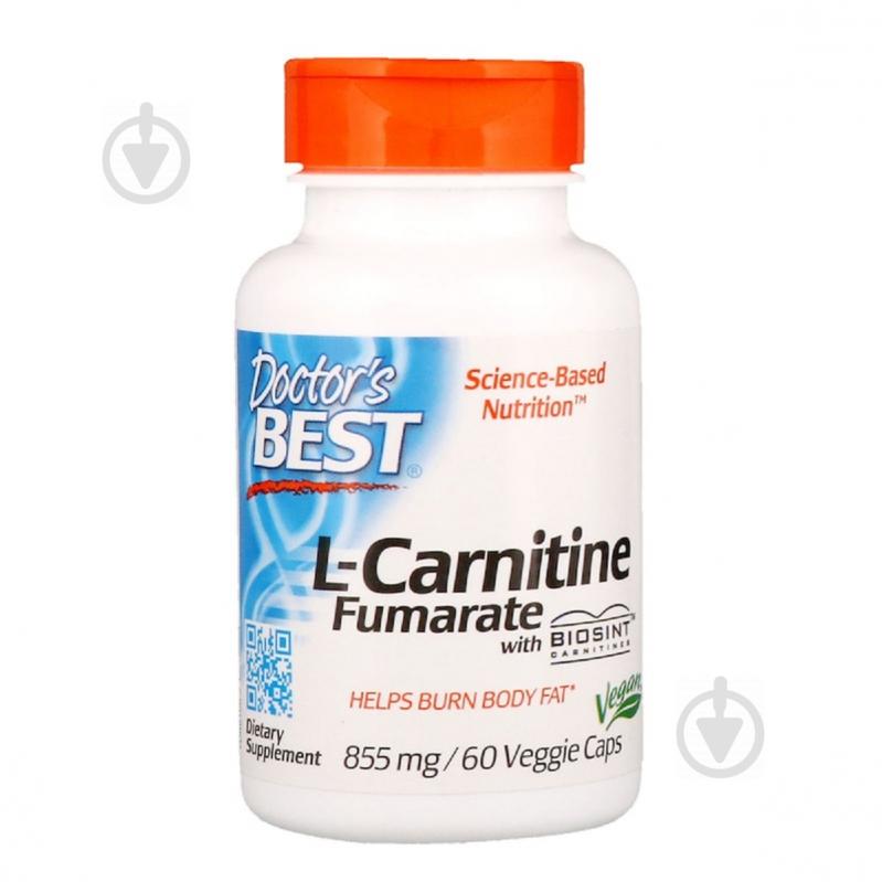 L-Карнитин фумарат Doctor's Best 855 мг 60 капсул (DRB00106)