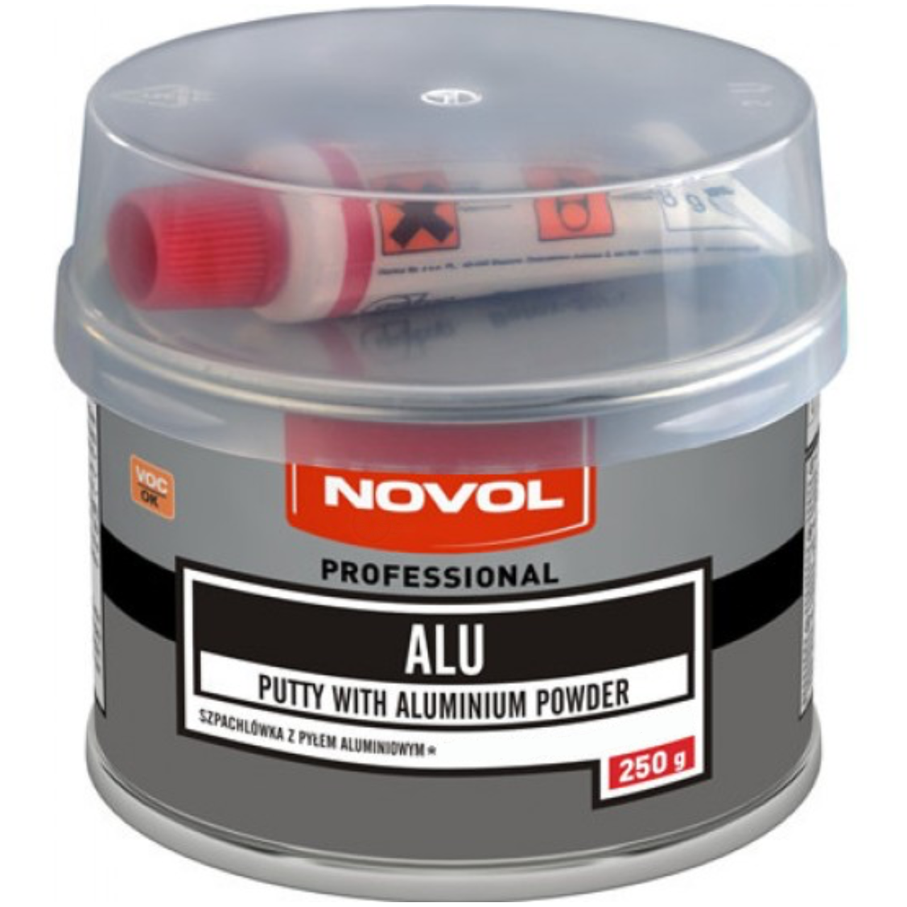 Шпаклевка с алюминиевым наполнителем NOVOL ALU 250 г