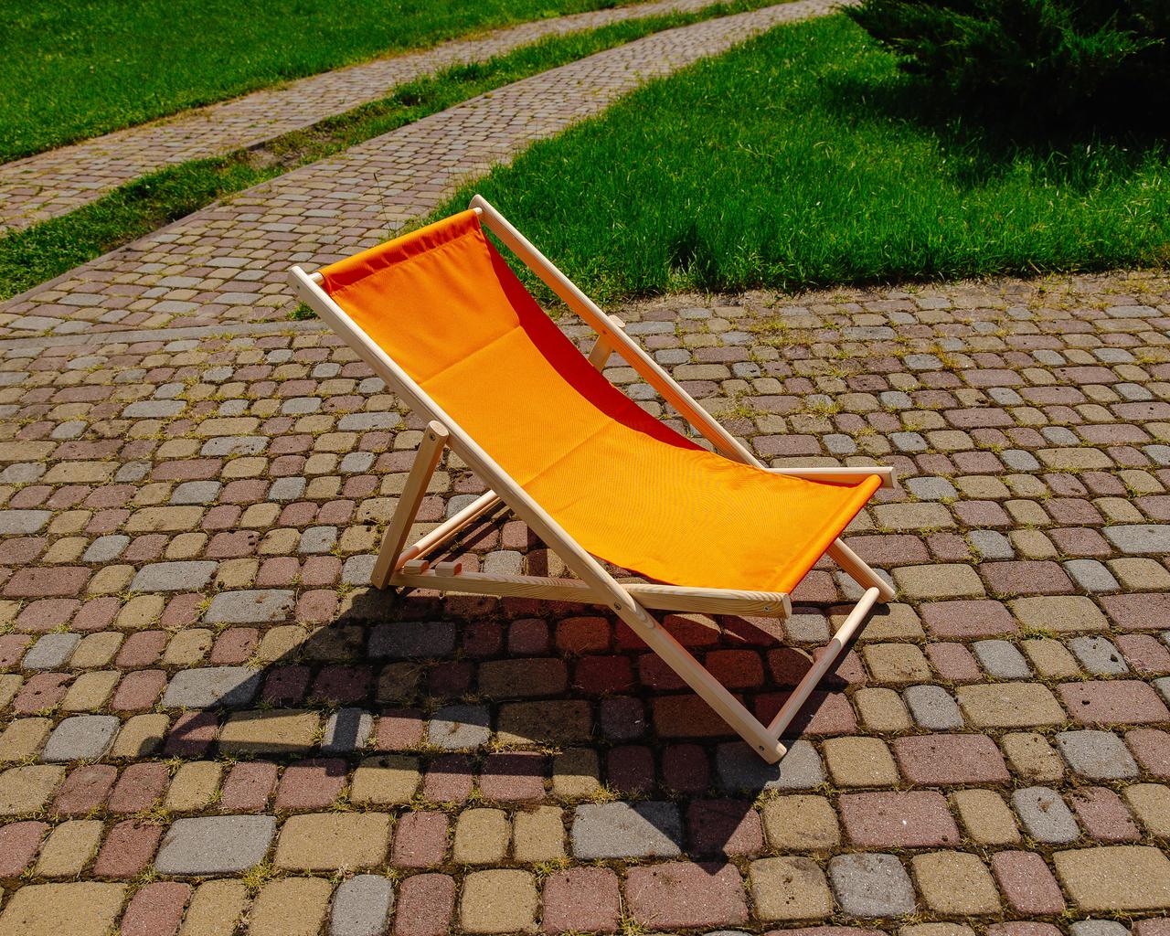 Шезлонг для дачи тканевый XRmaster Оранжевый (КШ-012) - фото 4 Шезлонг для дачи тканевый XRmaster Оранжевый (КШ-012) - фото 4