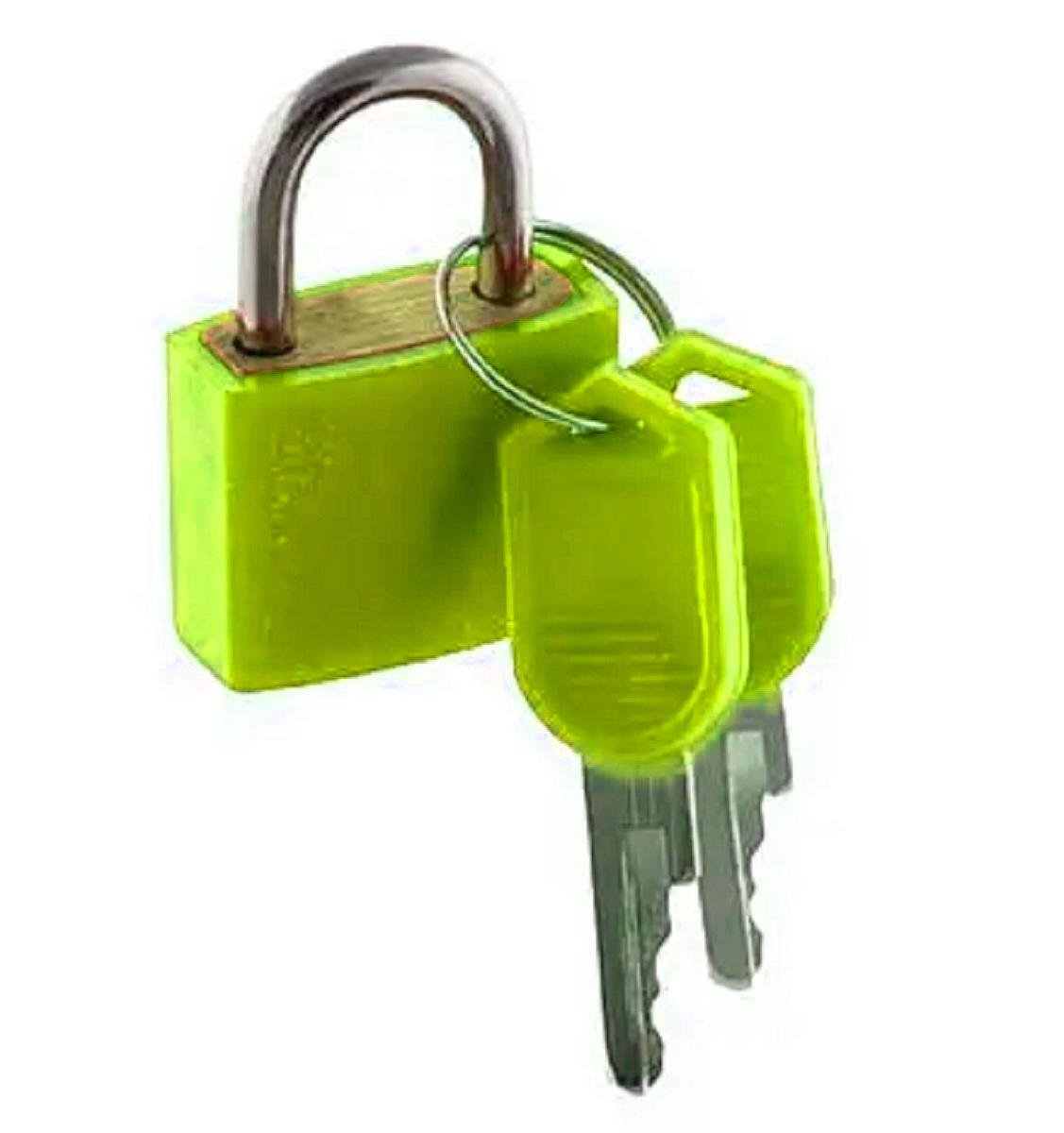 Замок навісний з ключем 20 мм Салатовий (Z-16-50-GN)