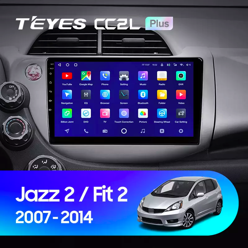 Автомагнітола штатна Teyes CC2L Plus для Honda Jazz 2 GG 2008-2014/Fit 2 GE 2007-2014 Android 2/32 Гб (1648658697) - фото 3