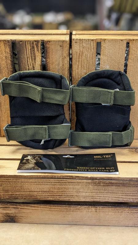 Наколінники Mil-Tec швидкознімні one size Олива (16231101) - фото 2