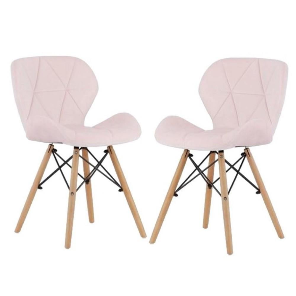 Кресло Bonro B-531 велюр 2 шт. Розовый (42400663)