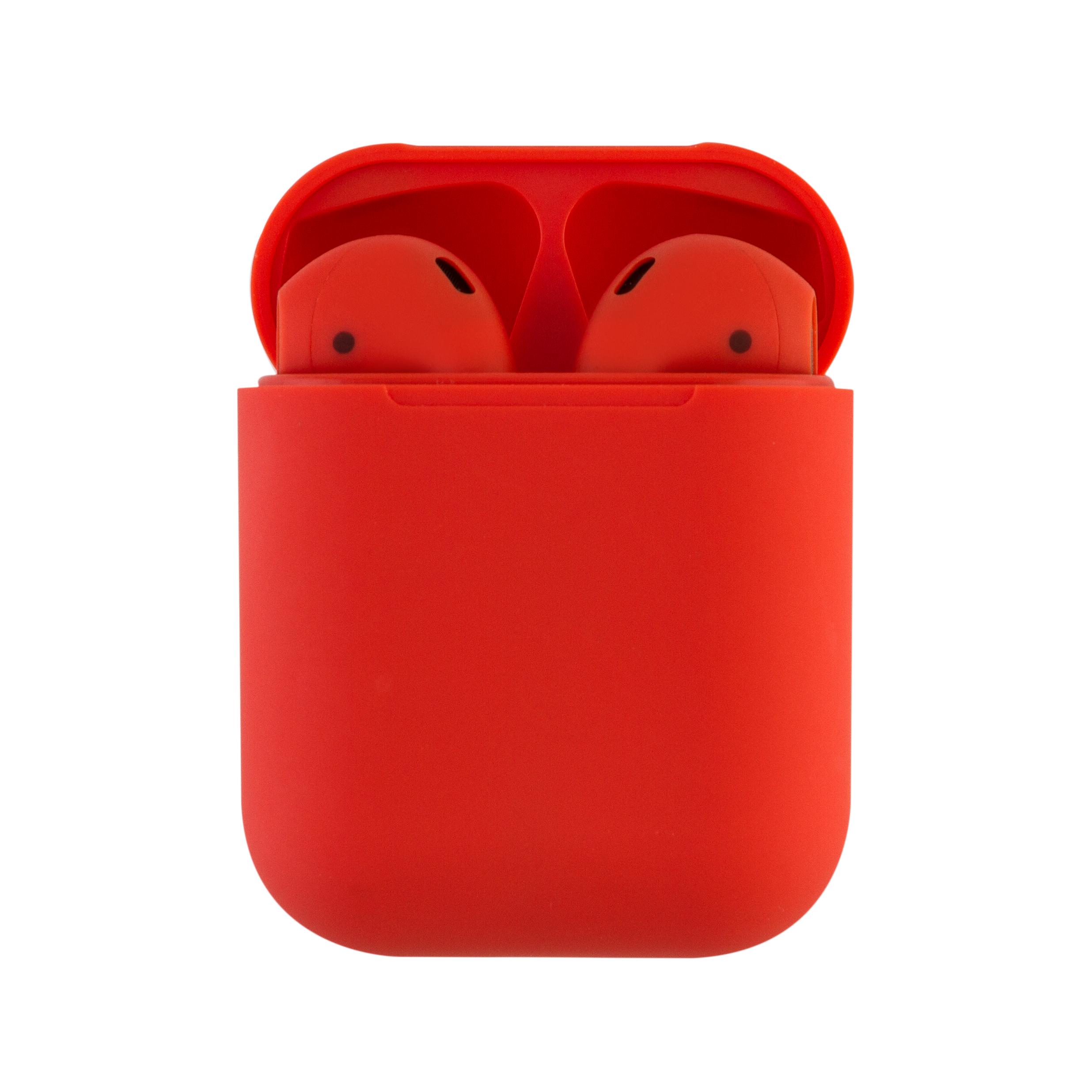 Наушники беспроводные tws AURA i12 Red-matt