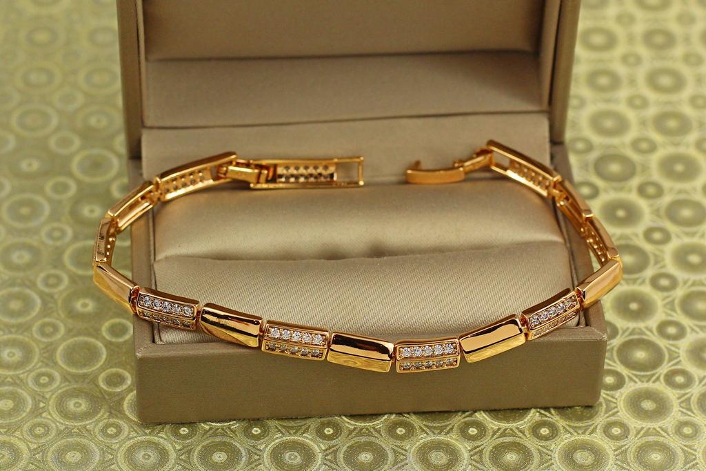 Браслет Xuping Jewelry Амазония 17 см 5 мм Золотистый (31589553)