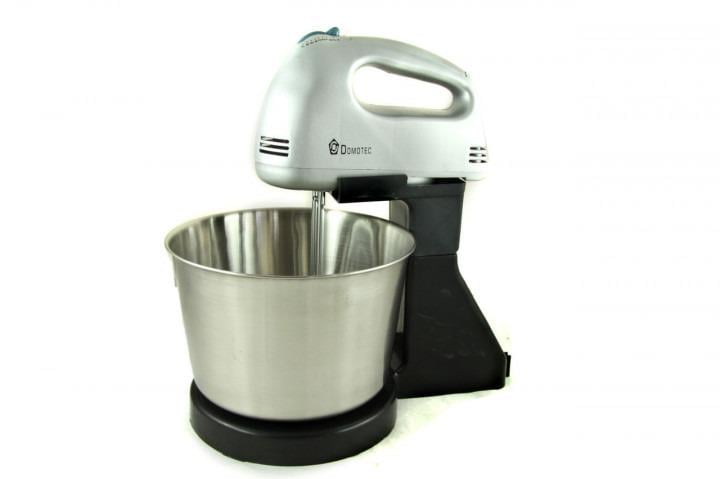 Миксер Domotec MS1133-150W с насадками и металлической чашей 2 л Серебристый (3a4a4279)