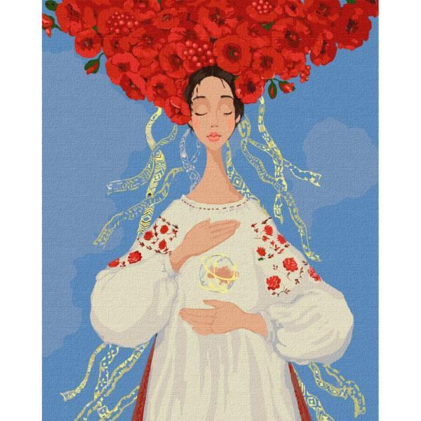 Картина по номерам Идейка Украина защищающая мир 40х50 см в термопакете (КНО4904-mt)