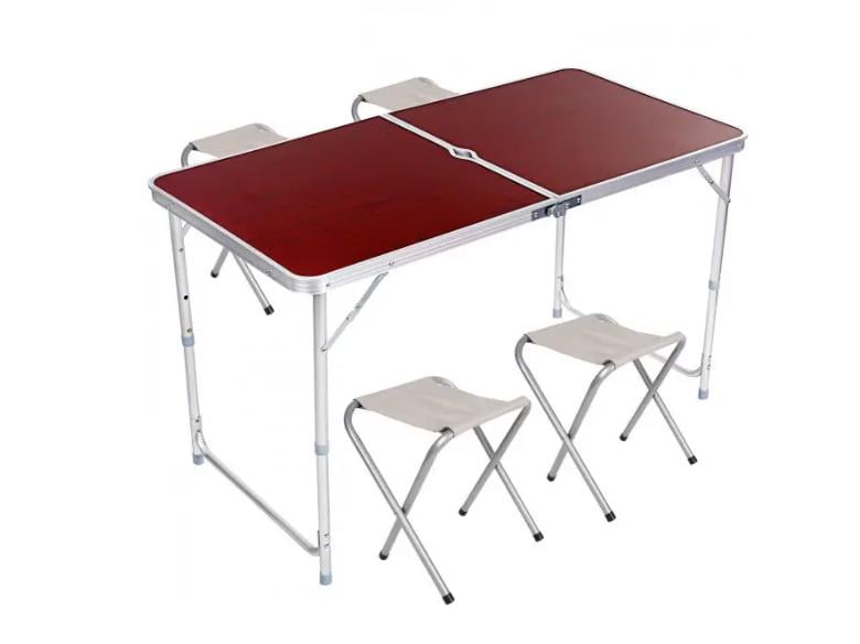 Стол складной Folding table FT-4 и 4 стула 120х60х70 см (311957768)