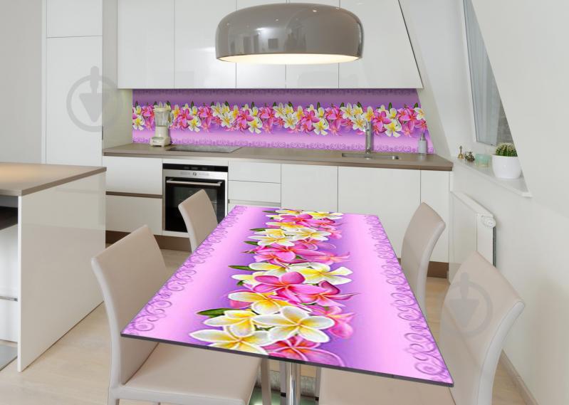 Наклейка 3Д вінілова на стіл Zatarga «Лилова скатертина» 600х1200 мм для будинків, квартир, столів, кав'ярень. Наклейка 3Д вінілова на стіл Zatarga «Лилова скатертина» 600х1200 мм для будинків, квартир, столів, кав'ярень.