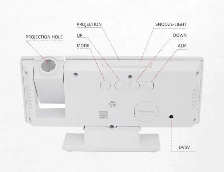 Часы настольные 3618LP зеленые с проектором VST зеркальный дисплей дата время и температура (3618LP) - фото 5 Часы настольные 3618LP зеленые с проектором VST зеркальный дисплей дата время и температура (3618LP) - фото 5