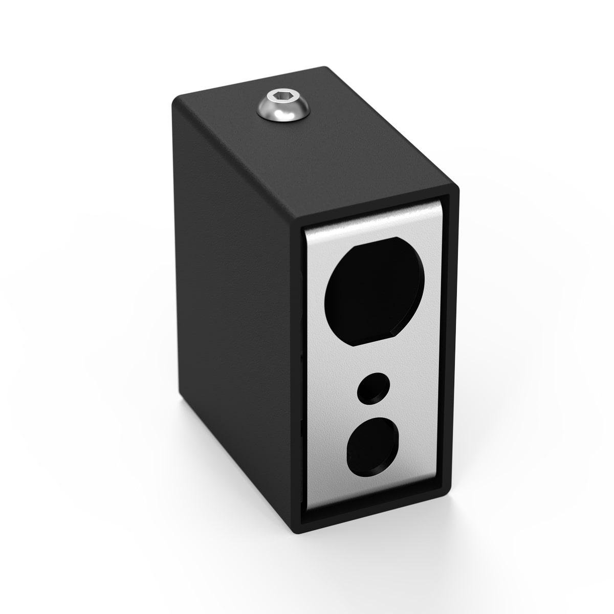 Модуль прихованого підключення Laris матове покриття профіль фарбований Чорний (132-127-71401067)