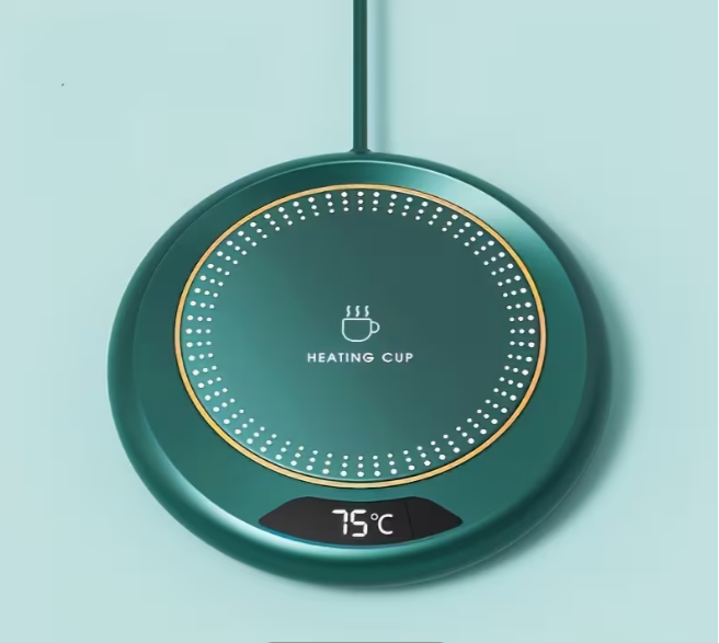 Подставка-обогреватель USB 3 уровни регулировки температуры для кофе/чая/молока/детских смесей Зеленый (Н-1219/3)