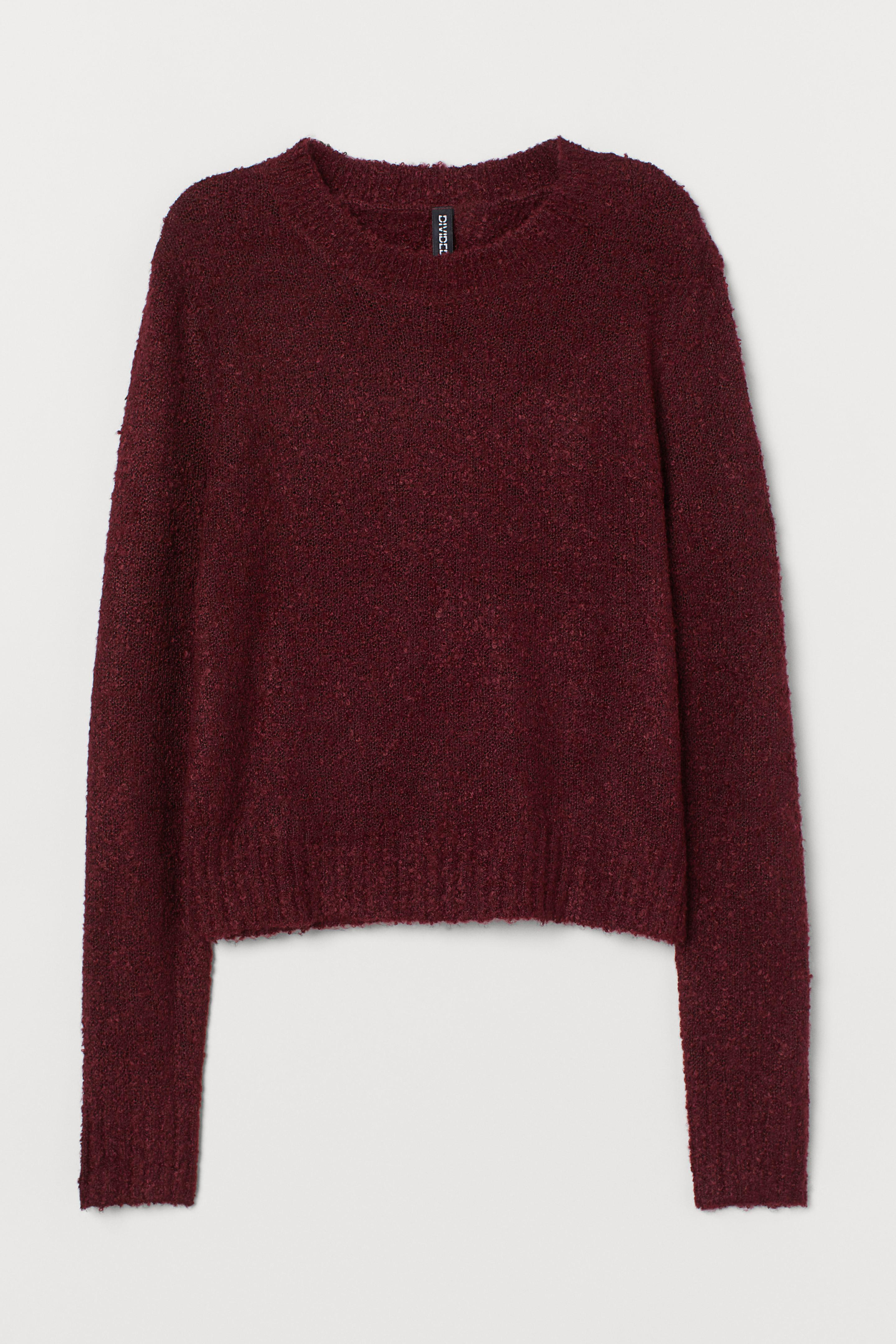 Джемпер H&M S Бордовый (7614150)