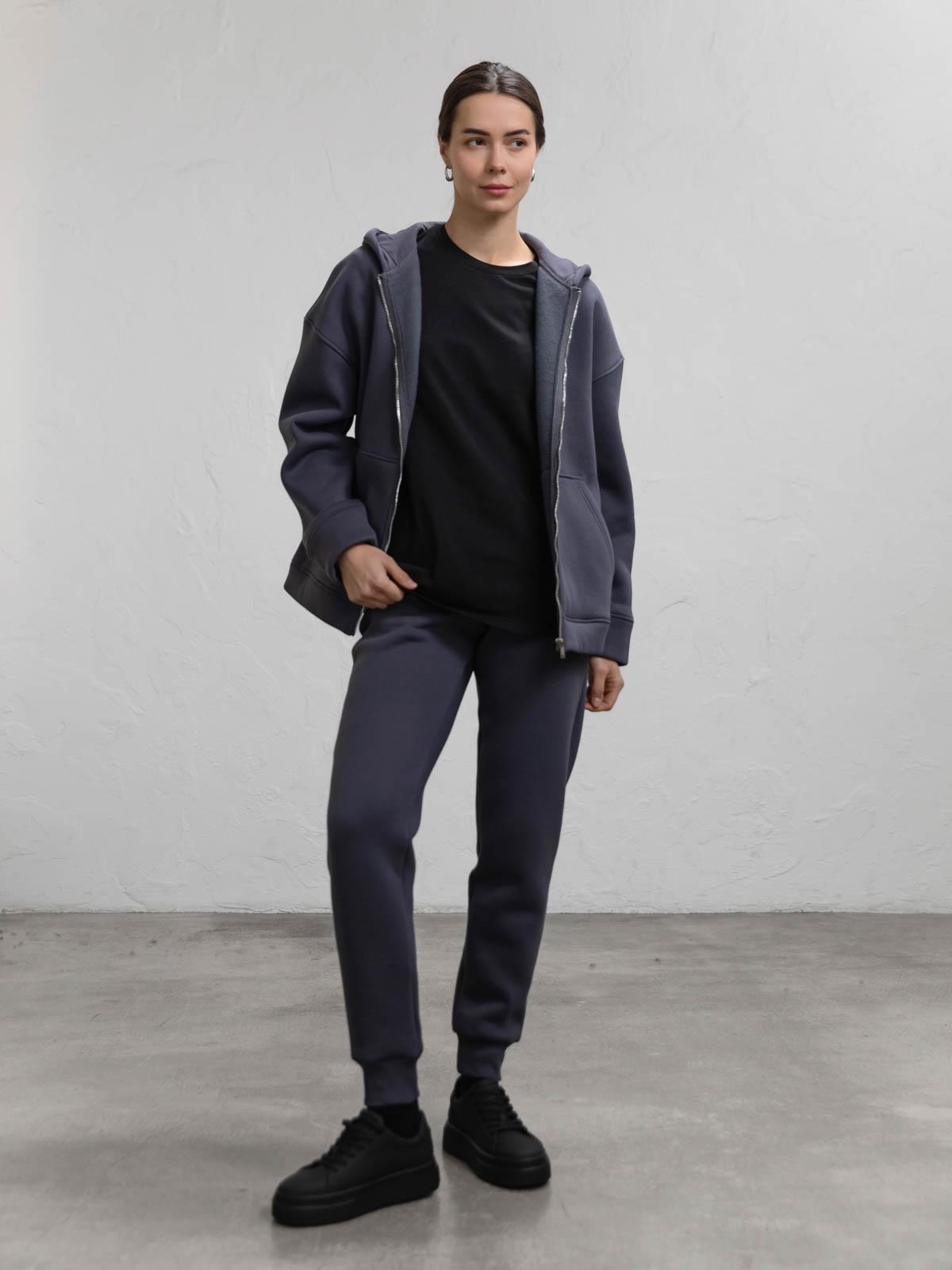 Худі жіноче з начосом на блискавці FROMUS S/M Графітовий (2646-8) - фото 2 Худі жіноче з начосом на блискавці FROMUS S/M Графітовий (2646-8) - фото 2