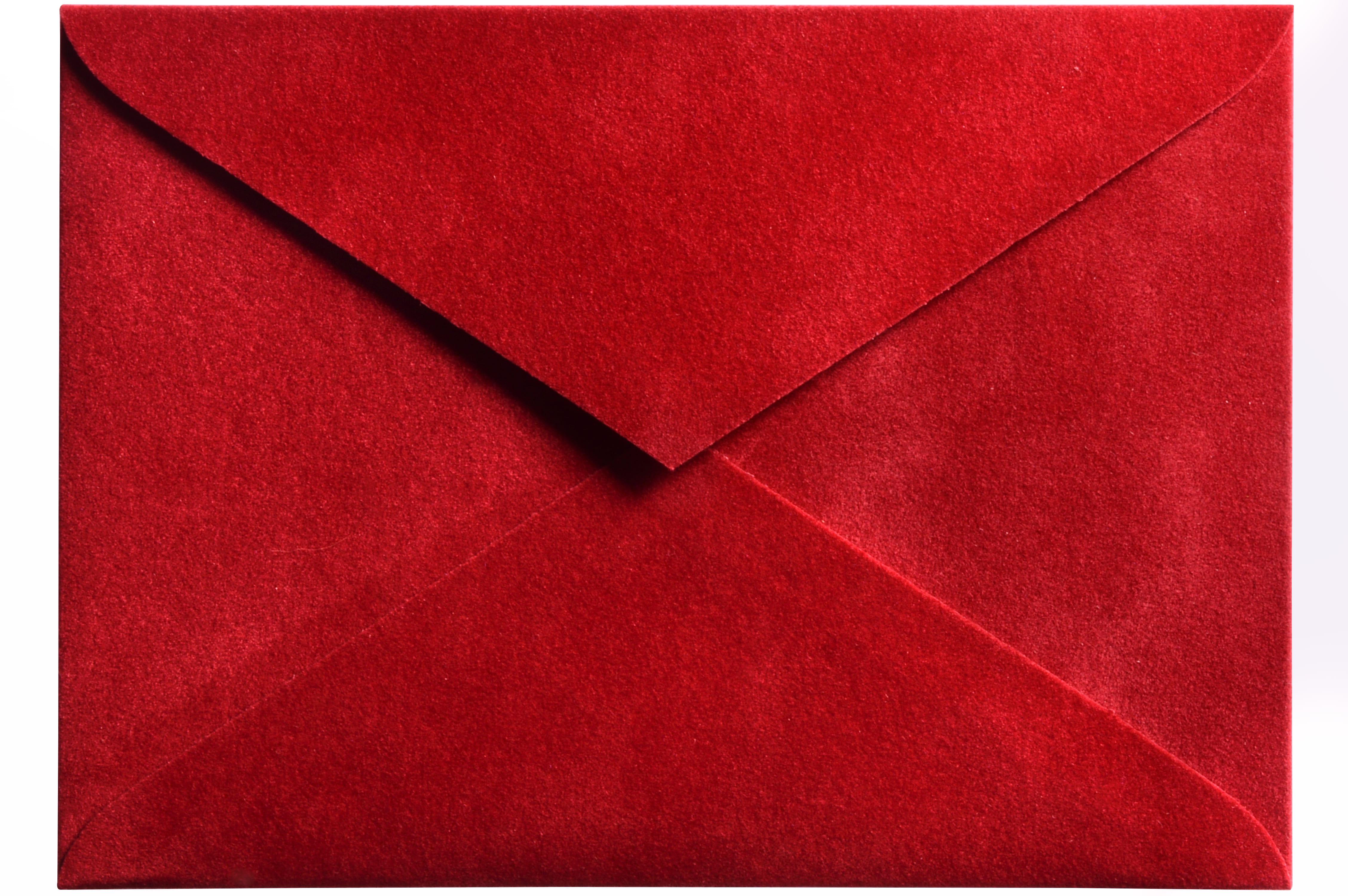 Конверт для денег С6 бархатный с легким мраморным эффектом 11,4х16,2 см Красный (363723981)