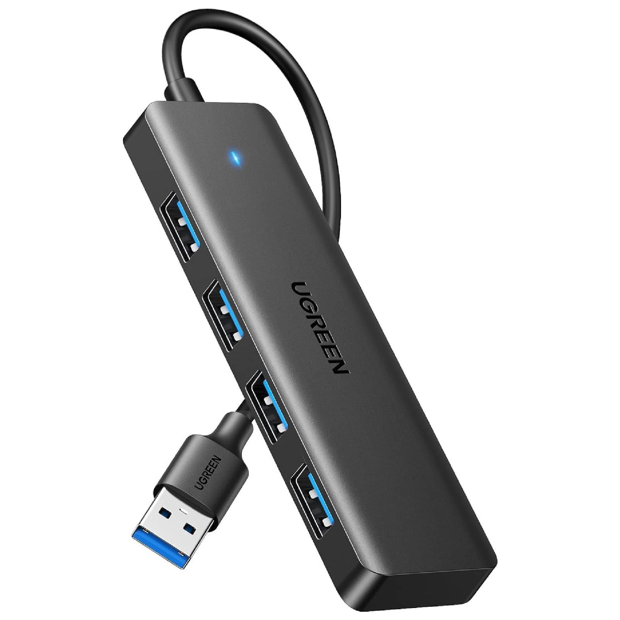 USB-хаб на 4 порта Ugreen CM219 USB 3.0/1 м Черный (35574) USB-хаб на 4 порта Ugreen CM219 USB 3.0/1 м Черный (35574)