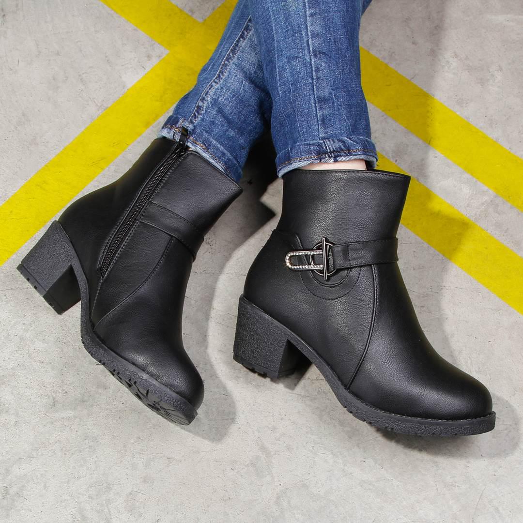 Ботинки женские зимние с ремешком 325821 р. 37 23,5 см