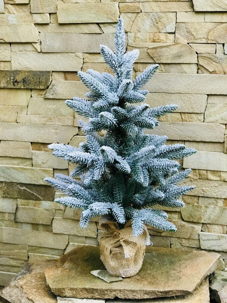 Ялинка лита Classic в мішковині 70 см Засніжений (210N/70/GS) - фото 2 Ялинка лита Classic в мішковині 70 см Засніжений (210N/70/GS) - фото 2