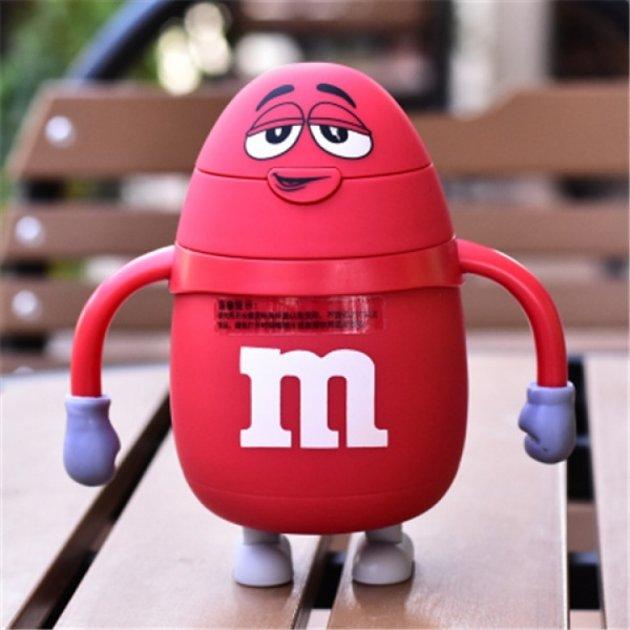 Термос детский M&Ms с трубочкой 250 мл Red