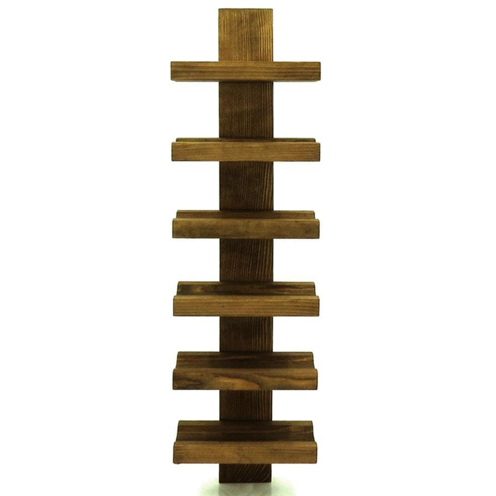 Полка для вина настенная из дерева Мотомия Мускат (ПНК-007407)