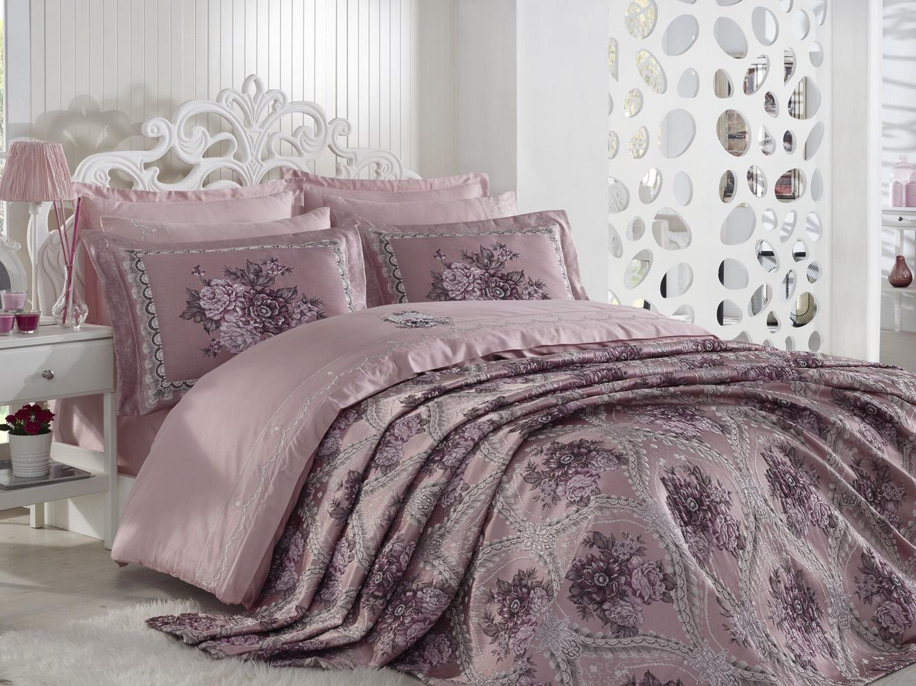 Покривало Dantela Oyku Pudra 260x260 (CN3288)