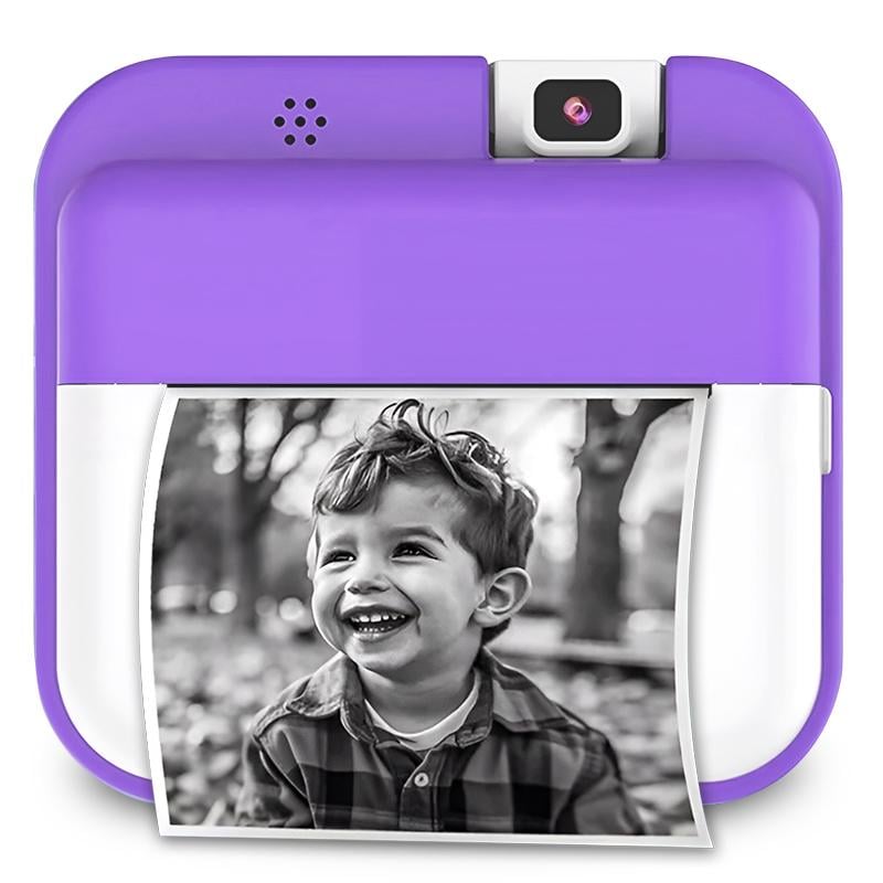 Фотоаппарат детский мгновенной печати 5в1 цветной дисплей 24 Мп поворотная камера 180° Фиолетовый (a02295aa) - фото 1 Фотоаппарат детский мгновенной печати 5в1 цветной дисплей 24 Мп поворотная камера 180° Фиолетовый (a02295aa) - фото 1