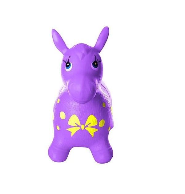 Детский резиновый Ослик прыгунок MS 0372 Фиолетовый (MS 0372-5/8,08)