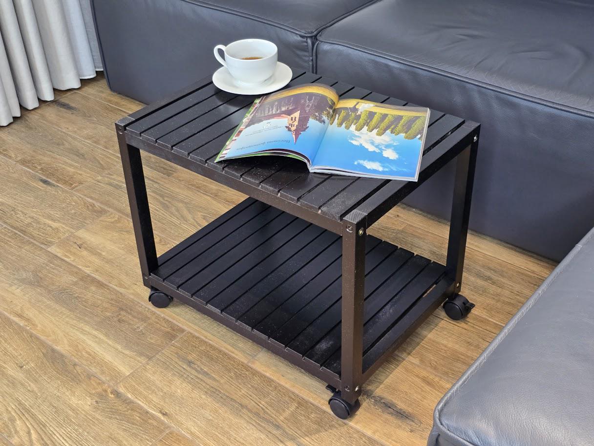 Журнальний столик дерев'яний 52х36х45 см Чорний (жс1ч) - фото 3 Журнальний столик дерев'яний 52х36х45 см Чорний (жс1ч) - фото 3