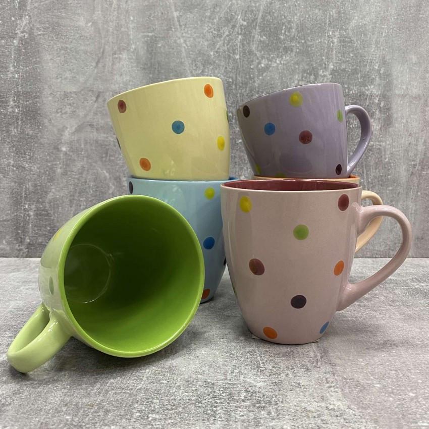 Набір чашок KW 107/81404 Горох 540 мл 6 шт. (1857508398) - фото 2 Набір чашок KW 107/81404 Горох 540 мл 6 шт. (1857508398) - фото 2