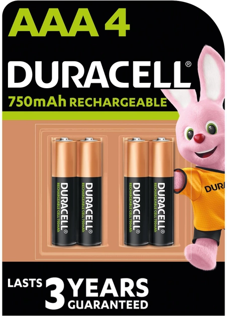 Батарейка-акумулятор Duracell HR3 750 mAh