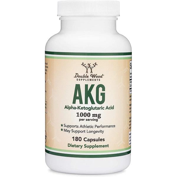 Антиоксидант Double Wood Alpha-Ketoglutaric Acid AKG 1000 мг 90 порцій 180 капсул (000020061)