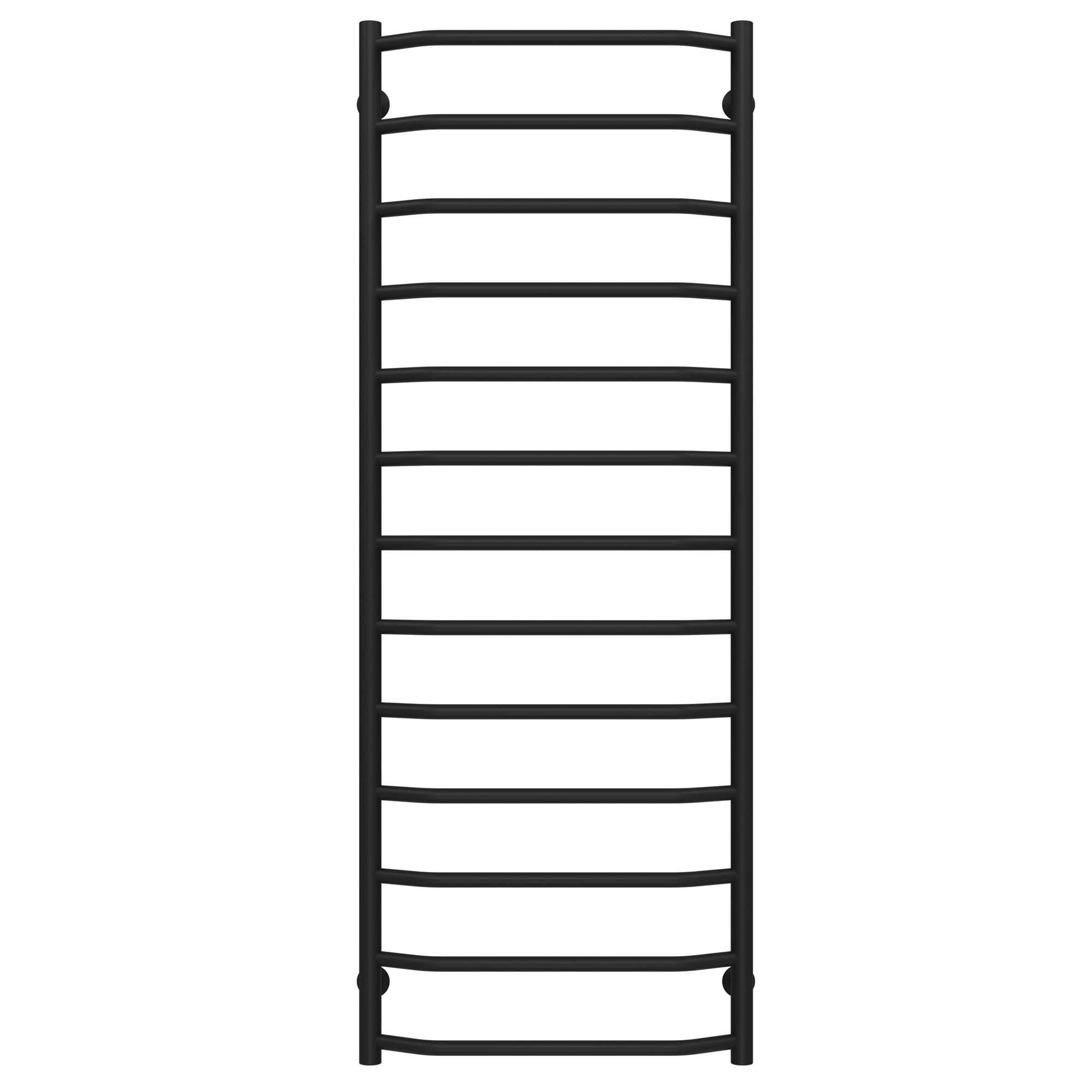 Рушникосушарка водяна Deffi Трапеція П13 нижнє підключеня нержавіюча сталь 500х1400 мм Чорний (C.TR.140.50.13.B.A)