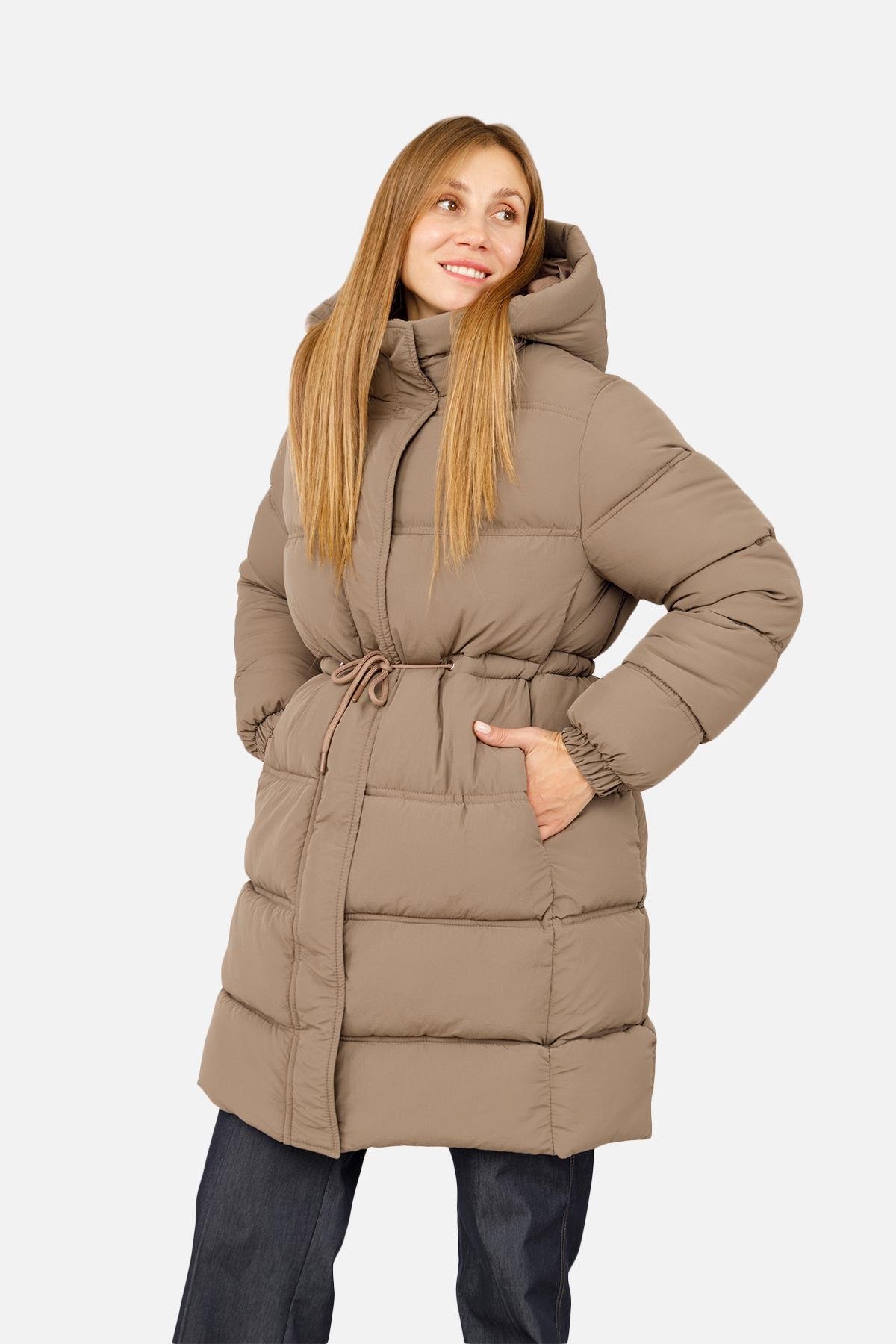 Куртка женская ЦБ-00259692 р. 42 Коричневый (28422109)