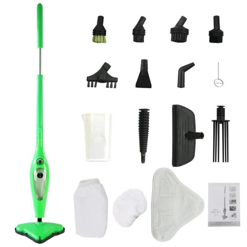 Швабра паровая Steam Master H2O Mop X12 1250 W Green (3_01248) - фото 3